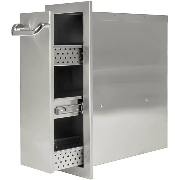 Premium 8-Inch Stainless Steel Spice Rack - BBQ-260-SPNW-DRW