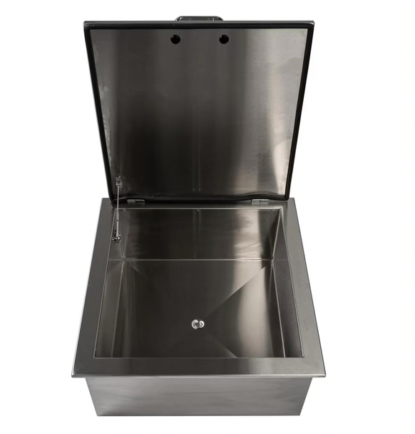 Premium 25-Inch Drop-In Ice Bin Cooler With Condiment Holder - BBQ-260-DI