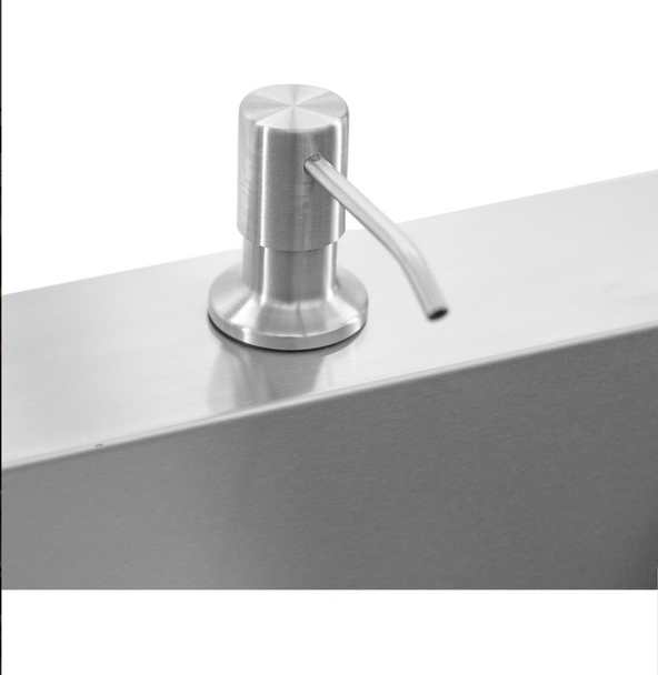 Premium 21-Inch Outdoor Rated Stainless Steel Drop In Sink With Hot/Cold Faucet - BBQ-260-SINK-21