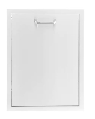 BBQ Girls Premium 20-Inch Stainless Steel Roll-Out Double Trash & Recycling Bin - BBQ-260-TREC-DRW