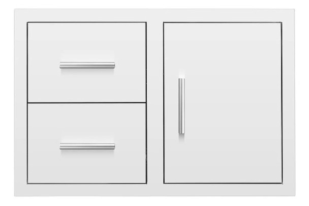 Summerset 33 Inch 2-Drawer & LP Tank Pullout Drawer Combo