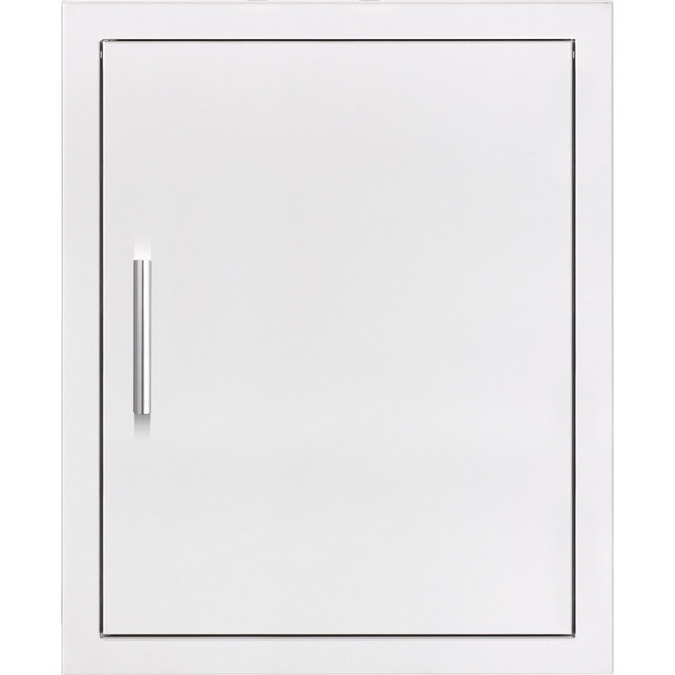 Summerset 18-Inch Stainless Steel Reversible Vertical Single Access Door w/Hidden Hinge - DV-18