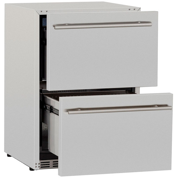 Summerset 24 Inch Outdoor Rated Double Drawer Refrigerator