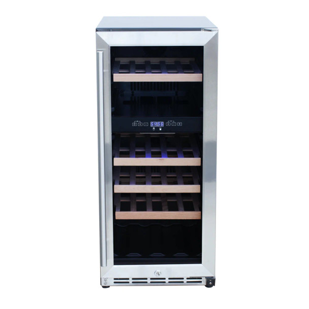 Summerset 15 Inch Outdoor Rated Dual Zone Wine Cooler - RFR-15WD