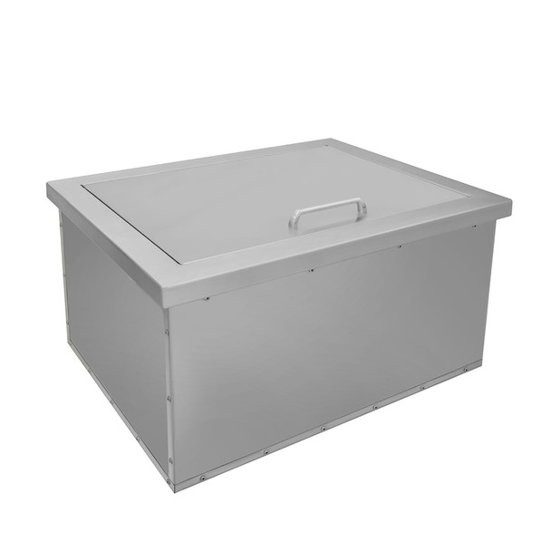 Wildfire 18-Inch Stainless Steel Drop-In Ice Chest with Lid