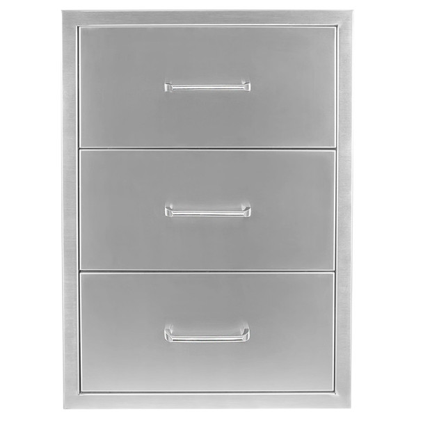 Wildfire-19-Inch-304-Stainless-Steel-Triple-Access-Drawer-Angle