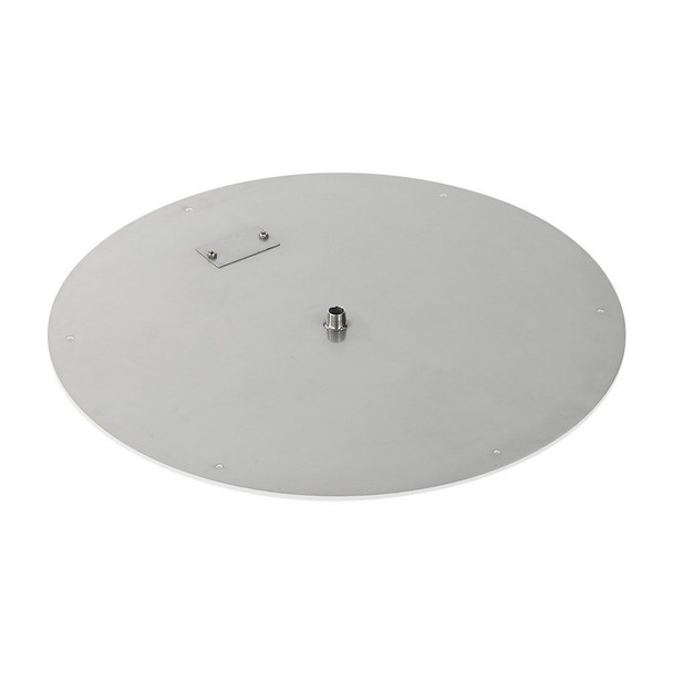 American Fire Products 24" Round Stainless Steel Flat Pan With 18" Fire Ring - SS-RFP-24-ASBL