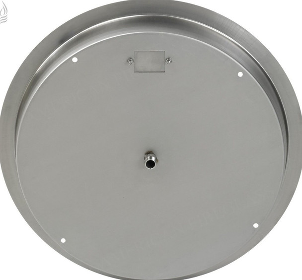 American Fire Products 25" Stainless Steel Round Drop-In Pan With 18" Ring Burner - SS-RSP-25-ASBL