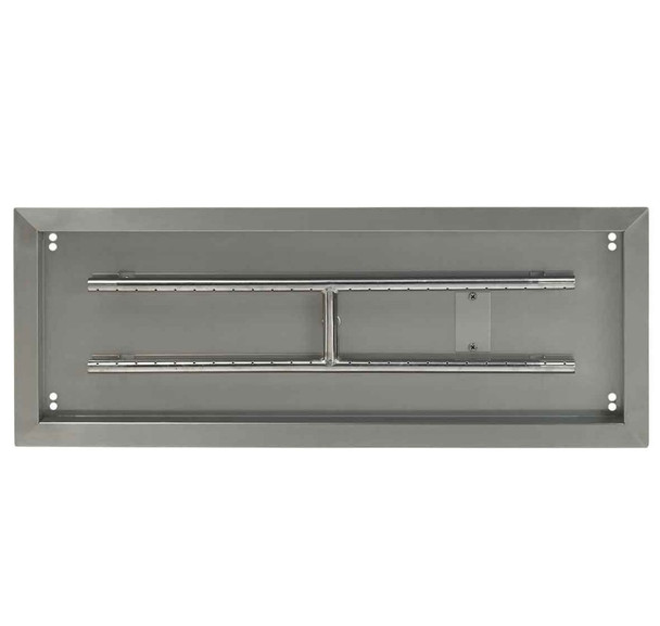 American Fire Products 30" x 10" Stainless Steel Rectangular Drop-In Fire Pit Pan