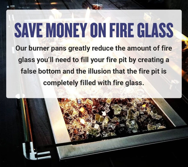 American Fire Products 60" x 6" Oil Rubbed Bronze Linear Drop-In Fire Pit Pan