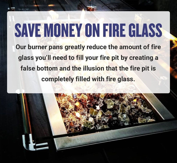 American Fire Products 72" x 6" Stainless Steel Linear Drop-In Pan - SS-LCB-72