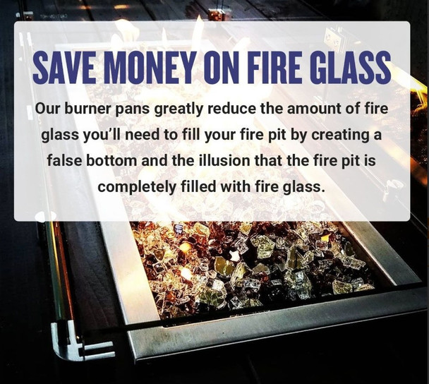 American Fire Products 72" x 6" Stainless Steel Linear Drop-In Pan - SS-LCB-72