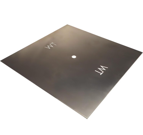 Warming Trends 30-Inch Square Natural Gas Fire Pit Burner Kit W/ 19.5 X 21.5-Inch Original CROSSFIRE Brass Burner - Match Light Ignition - CFB240NGALPL30SFK1