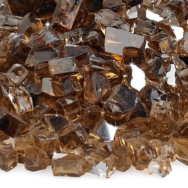 American Fire Glass 1/4" Copper Reflective - AFF-COPRF-10