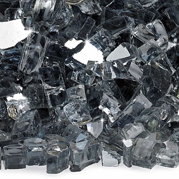 American Fire Glass 1/4" Gray Reflective - AFF-GRYRF-10