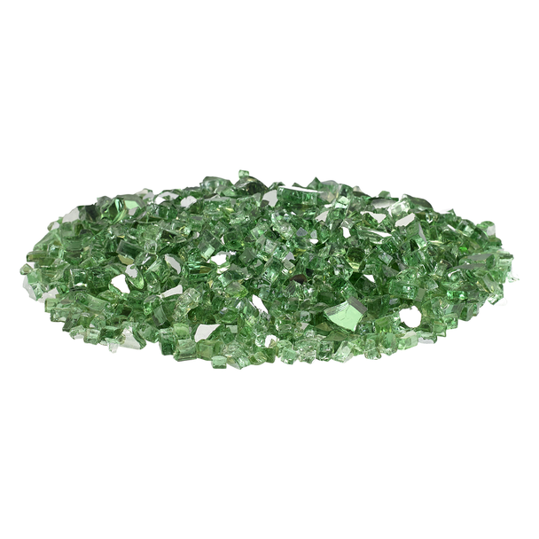 American Fire Glass 1/4" Evergreen Reflective - AFF-EVGRRF-10