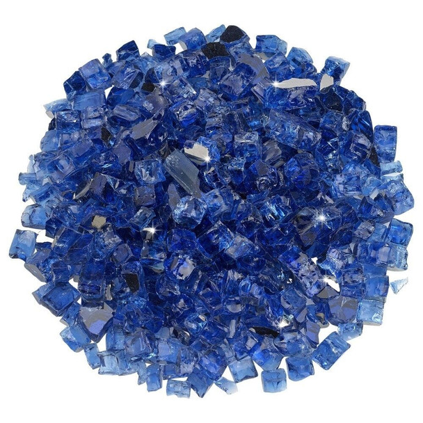 American Fire Glass 1/2" Cobalt Reflective - AFF-COBLRF12-10