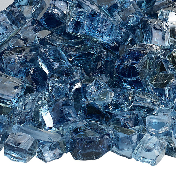 American Fire Glass - 1/2" Pacific Blue Reflective - AFF-PABLRF12-10