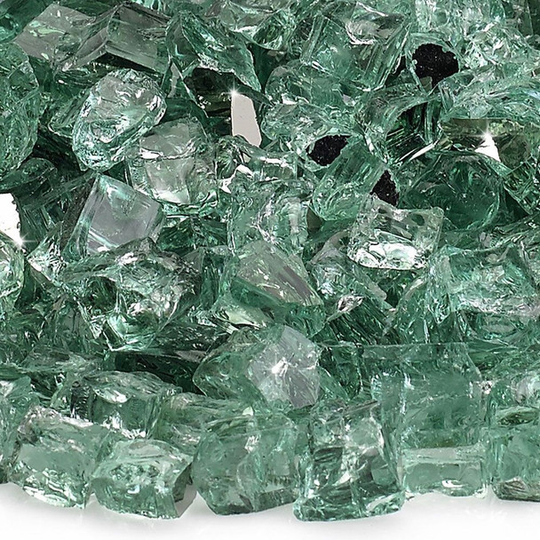 American Fire Glass - 1/2" Evergreen Reflective AFF-EVGRRF12-10