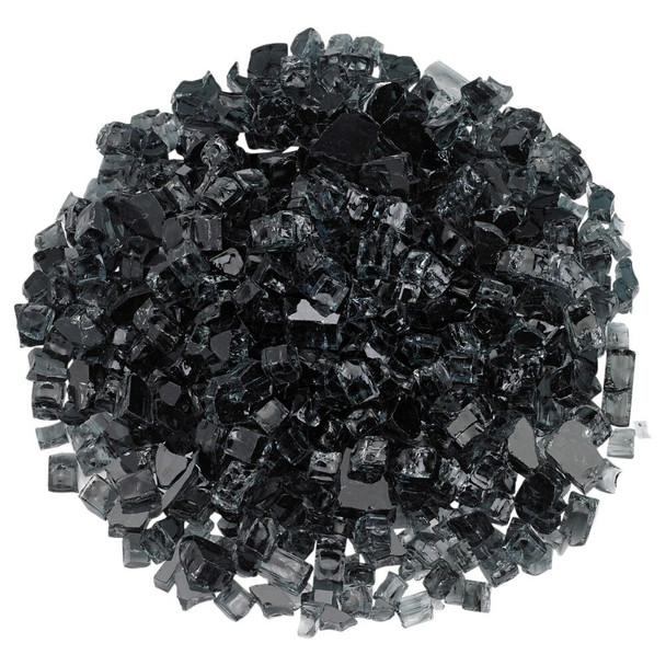 American Fire Glass 1/2" Black - AFF-BLK12-10