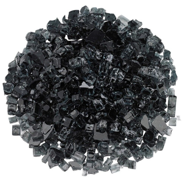 American Fire Glass 1/2" Black - AFF-BLK12-10