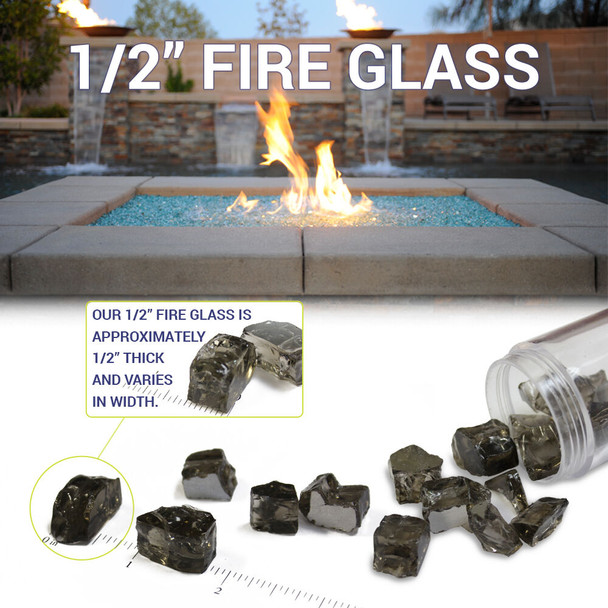 American Fire Glass 1/2" StarFire - AFF-STFR12-10