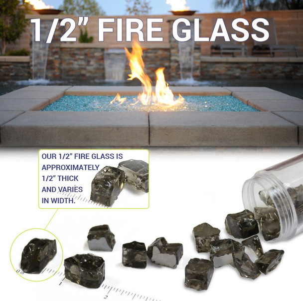 American Fire Glass 1/2" Copper - AFF-COP12-10