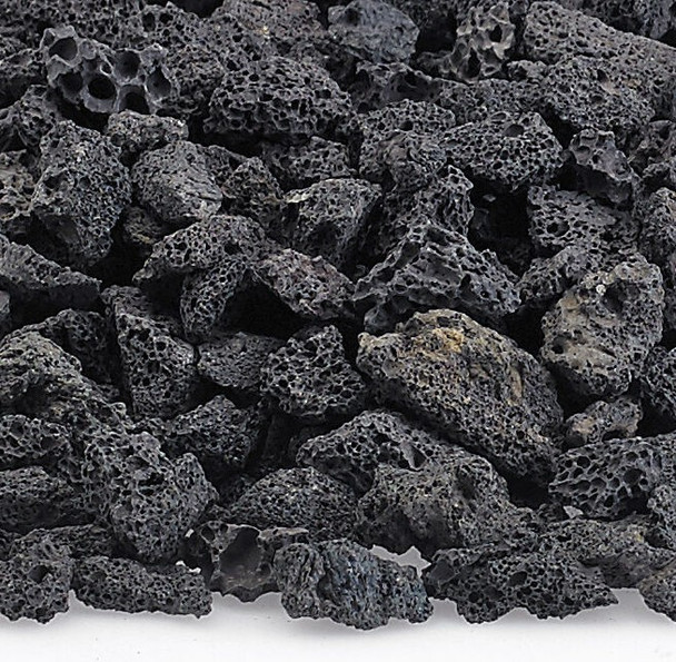 American Fire Products Small Black Lava Rock 40 Pounds - LAVA-S-40