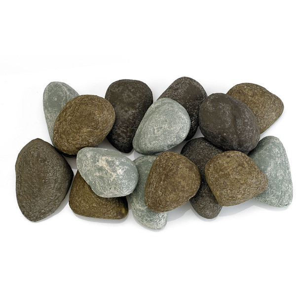American Fire Products Natural Set Lite Stones Set - 15 Stone Set  - AFG-STONE-NS-15