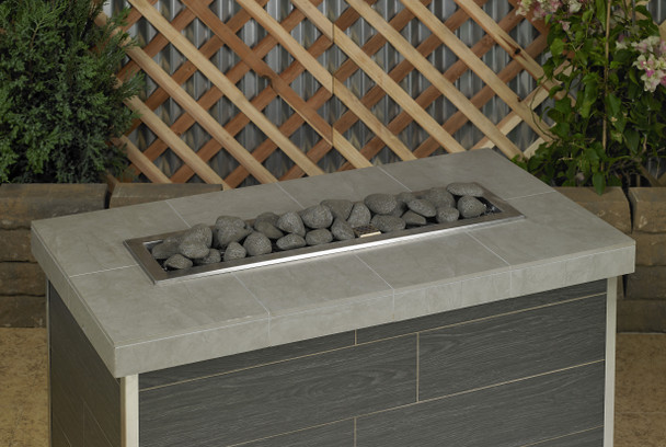 American Fire Products Thunder Gray Lite Stones Set - 15 Stone Set - AFG-LSTONE-TG-15