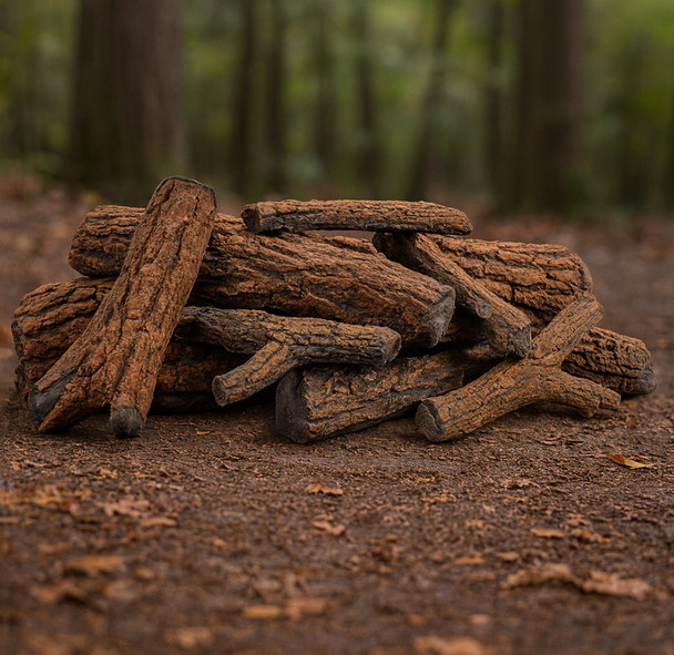 American Fire Products Formation Creation Country Oak Ceramic Gas Fire Pit Logs – 9 Piece Set - AFP-FPL-CO