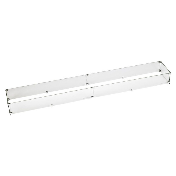 American Fire Products Linear Glass Flame Guard for 72" x 6" Linear Drop-In Fire Pit Pan - FG-LCB-72