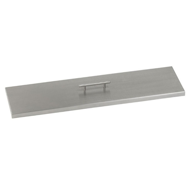 American Fire Products Stainless Steel Cover for Linear Drop-In Fire Pit Pan - SS-CV-LCB-72