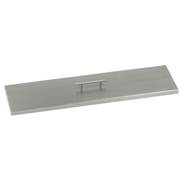 American Fire Products Stainless Steel Cover for Linear Drop-In Fire Pit Pan - SS-CV-LCB-30