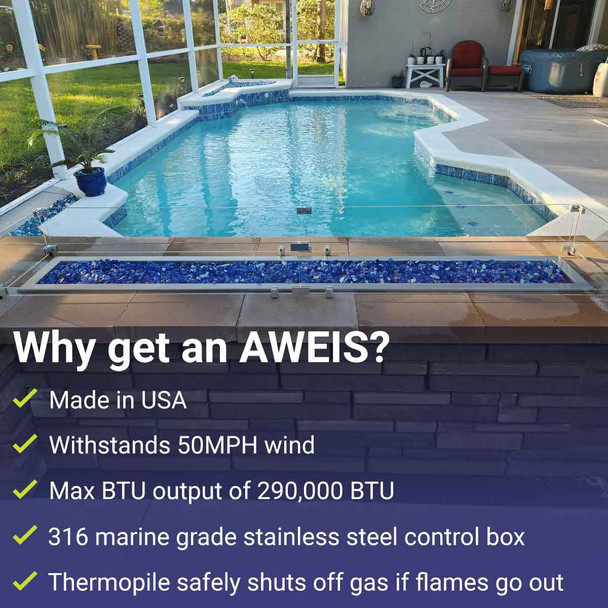 American Fire Products AWEIS System - Standard Capacity (290k BTU/hr) - Whole House Propane - SCGLP-FS