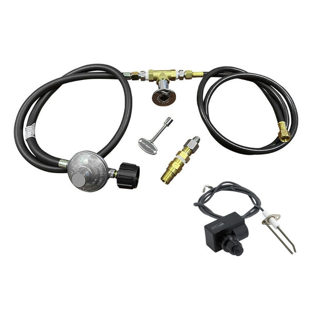 American Fire Products Fire Pit Propane Installation Kit with Chrome Key Valve - AFG-FPIK-P