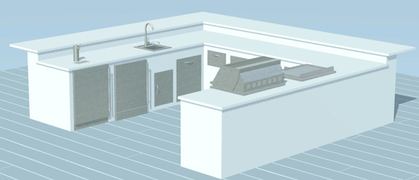 Summerset Outdoor Kitchen Plan S-U-01