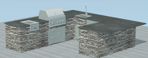 Summerset Outdoor Kitchen Plan S-U-02