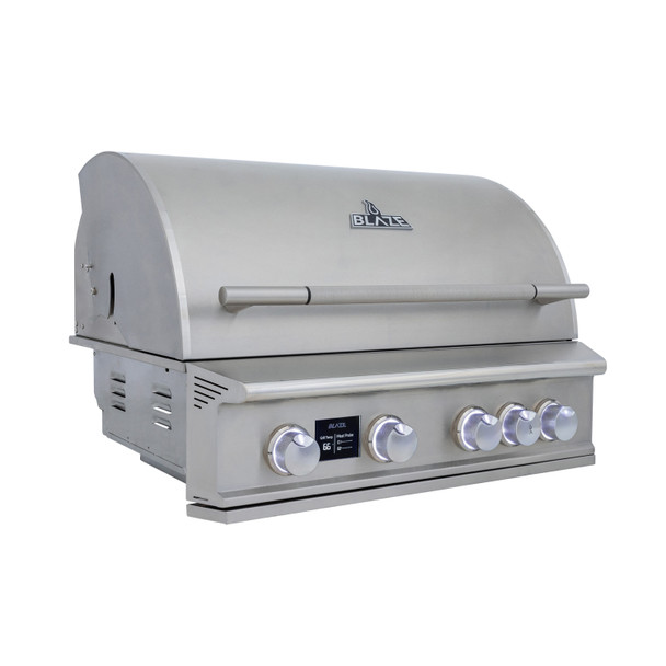 Blaze LTE PRO 32-Inch 4-Burner Built-in Grill w/ Digital Temperature Screen & Rear Infrared Burner