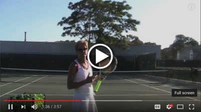 Racket move from left to right and forward