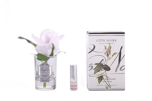 Rose Bud French Pink Clear Glass Rose Bud French Pink Clear Glass
