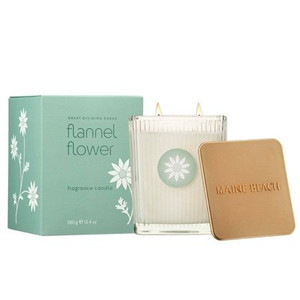 Flannel Flower Candle