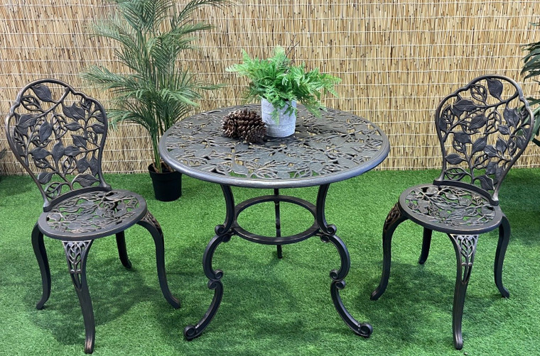 Cast Iron 3pc Set Leaves