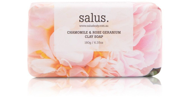 Salus Chamomile + Rose Geranium Clay Soap