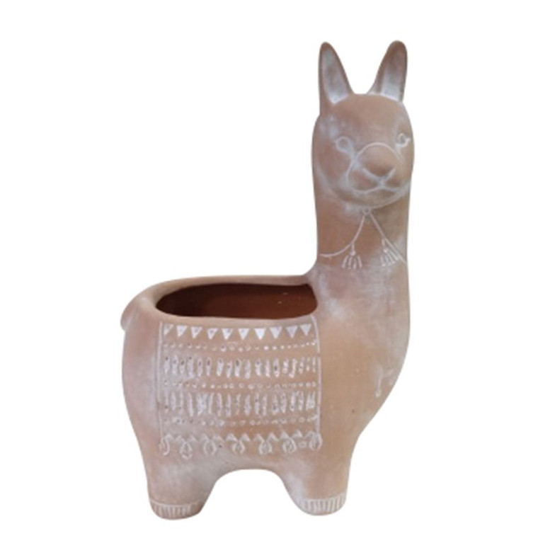 #Loba Planter - Terracotta + White