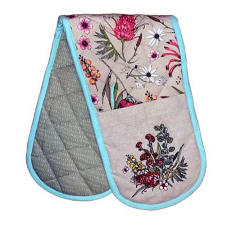 Native Floral Double Mitt