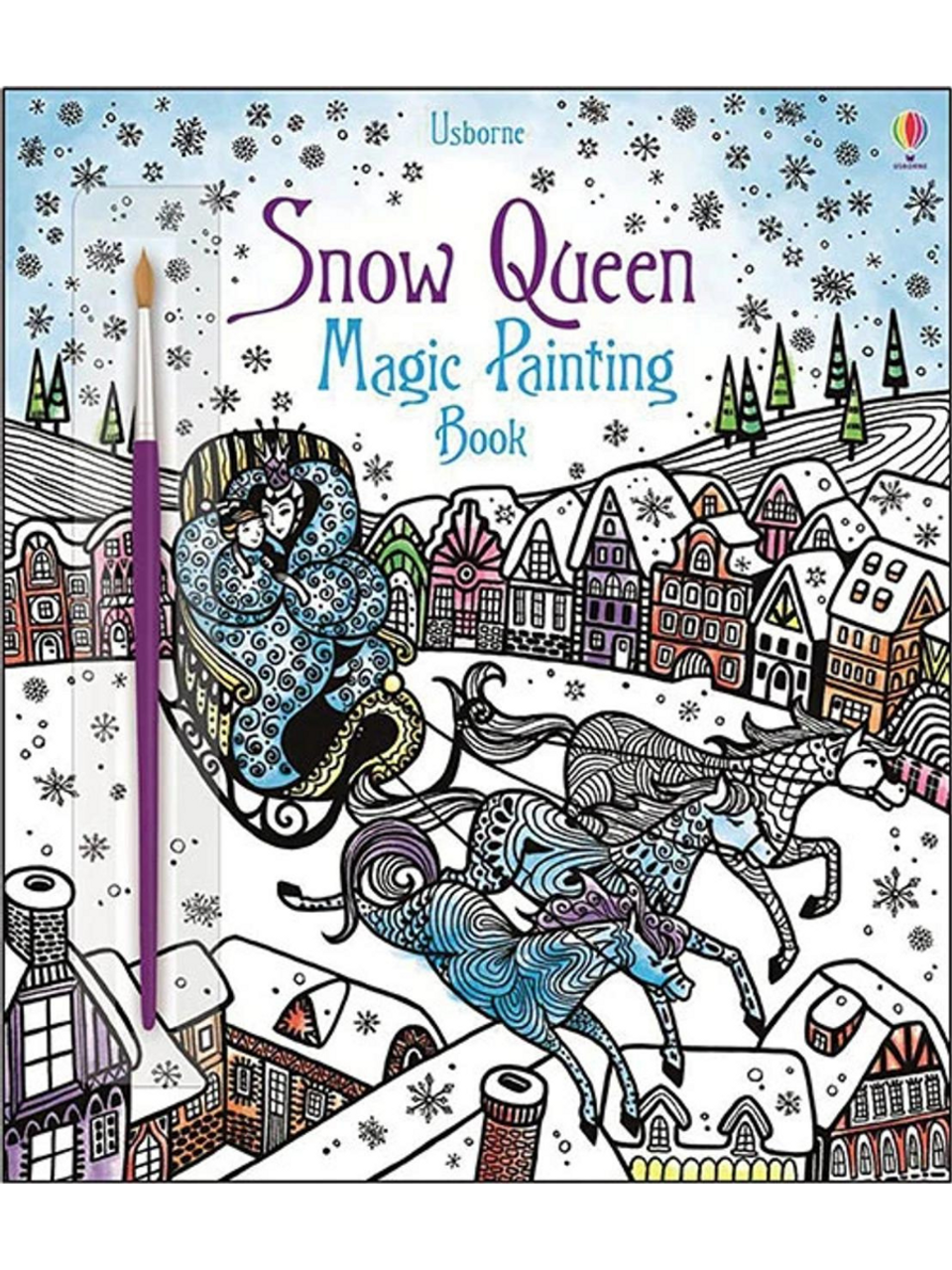 Snow Queen Magic Painting Book - Scandinavian Gift Shop