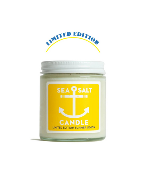 Sea Salt Summer Lemon Candle Cutie