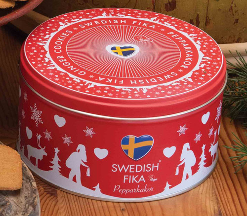 Swedish Fika Pepparkakor Tin