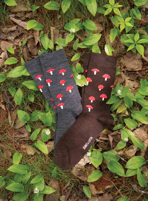 Swedish Merino Wool Socks - Mushroom